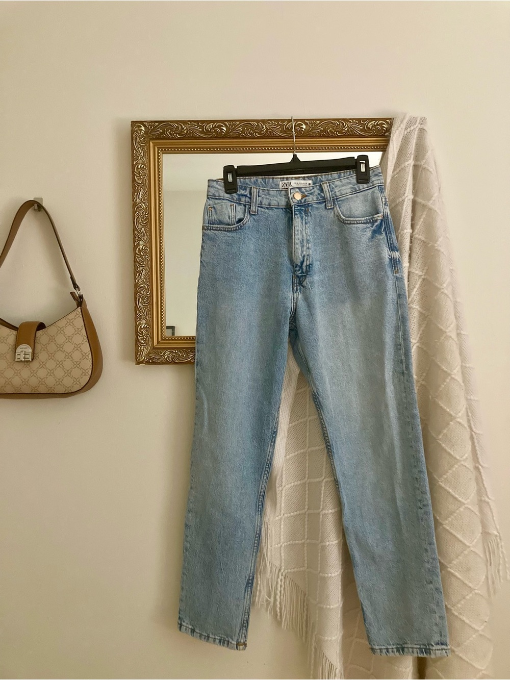 Zara High Rise Women's Jeans - Light Blue
